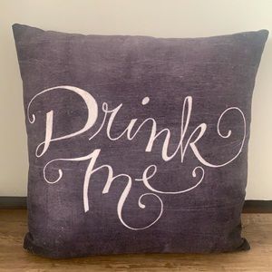 Decorative Pillow. Alice in Wonderland themed.